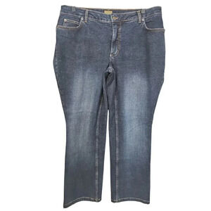 Caslon Tapered Denim Jeans Dark Wash Size 18WP